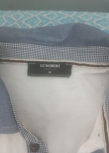 kot Yaka Detaylı Beyaz Erkek Polo Tişört - Görsel 2