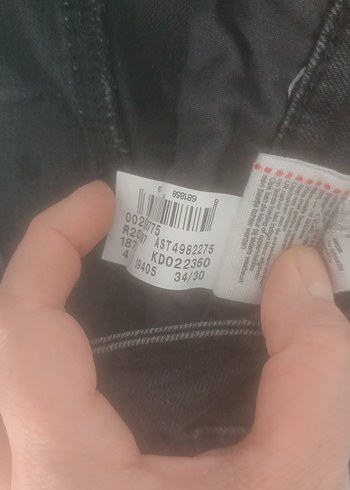 Siyah erkek kot pantolon - Görsel 3