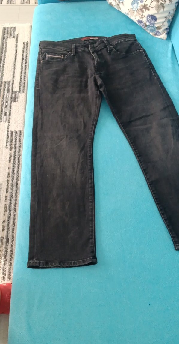 Siyah erkek kot pantolon - Görsel 4