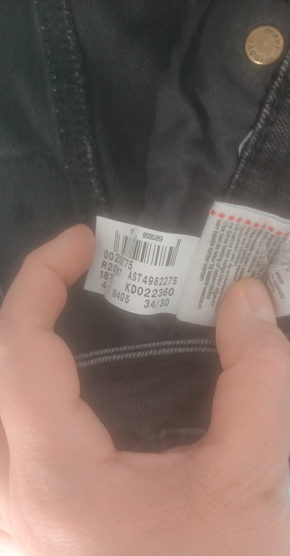 Siyah erkek kot pantolon - Görsel 3