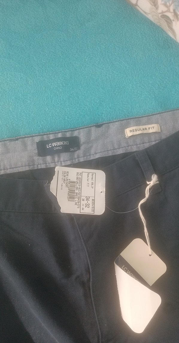 Lacivert Kemerli Regular Fit Erkek chinoPantolon - Görsel 2