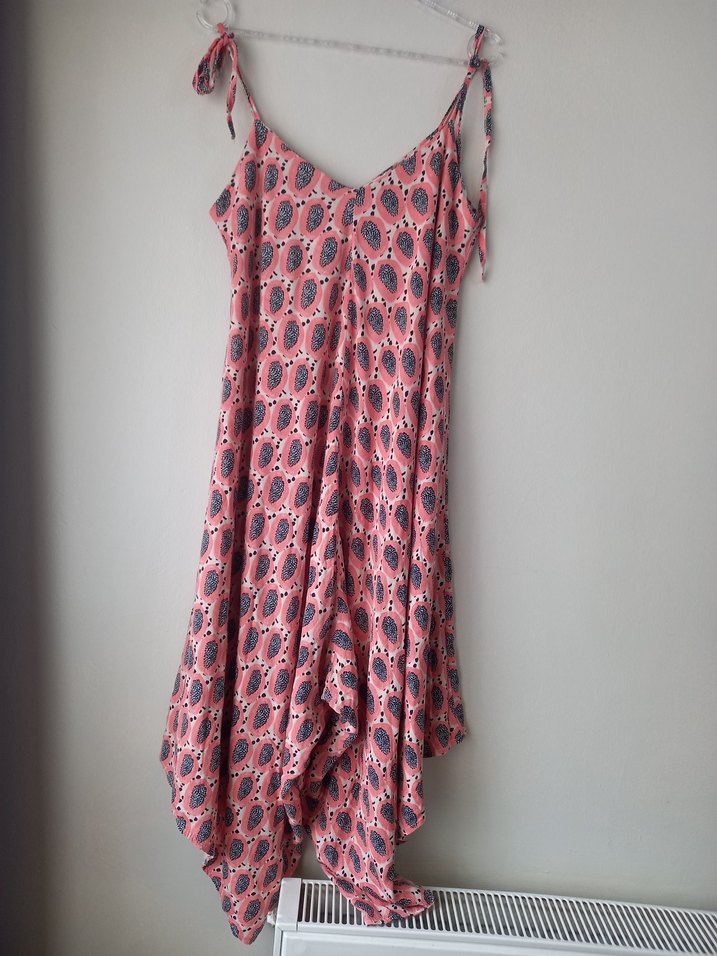 Pembe Bağlamalı Askılı Tulum - Görsel 4