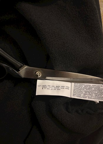 Siyah antrasit  pamuk  Uzun Bol Kesim Etek - Görsel 6