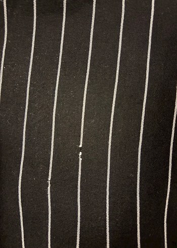 Siyah Çizgili Uzun Kollu Gömlek - Görsel 8