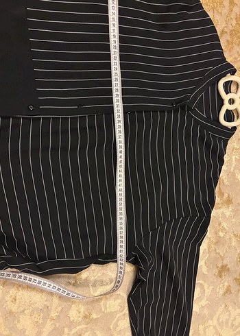 Siyah Çizgili Uzun Kollu Gömlek - Görsel 5