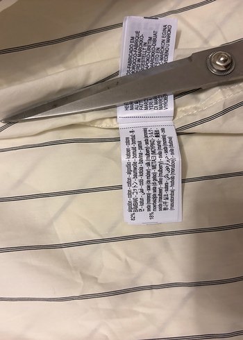 Kadın Beyaz Çizgili Düğmeli  Takım - Görsel 3