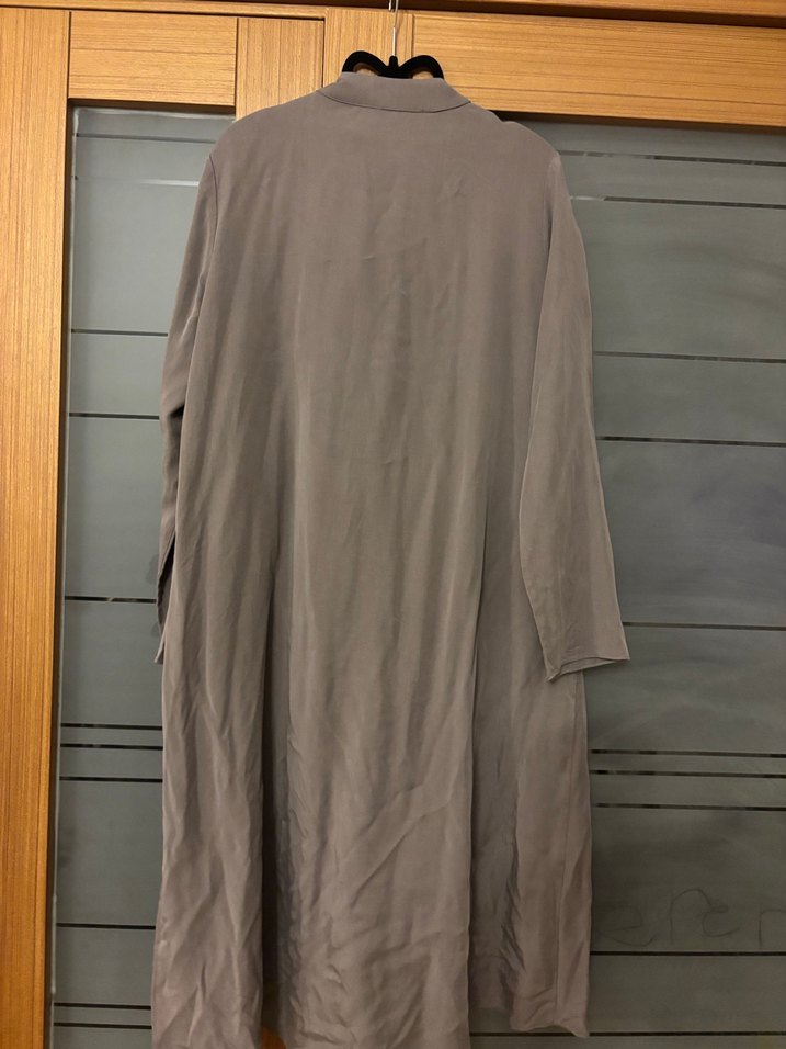 Gri Uzun Kollu Salaş kap - Görsel 2