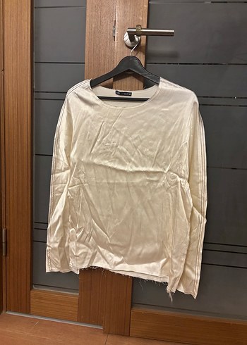 Kadın Beyaz viskoz kumaşlı şık bluz - Görsel 5