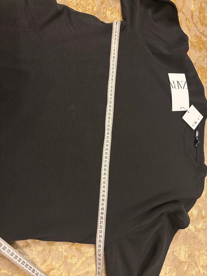 Antrasit füme renk Uzun Kollu Salaş Elbise - Görsel 4