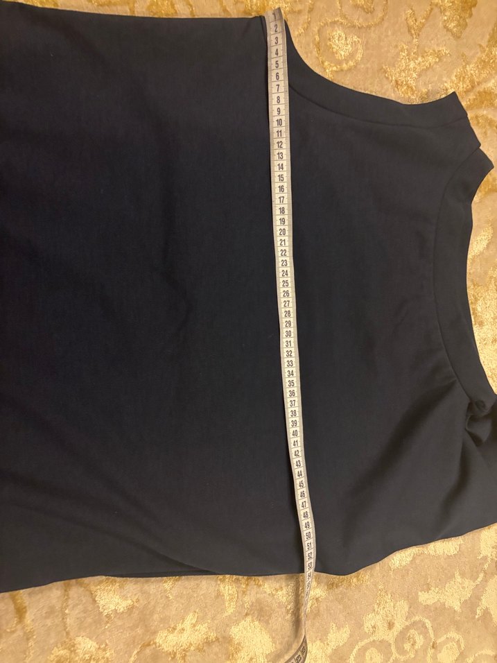 Lacivert elbise - Görsel 4