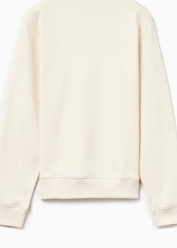 universal Beden beyaz Renk Lacoste Bej Nakışlı Sweatshirt