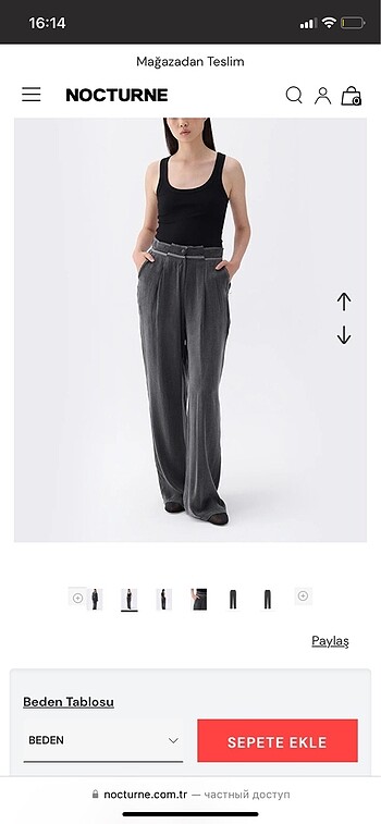 Nocturne Nocturne üst dikişli pantalon