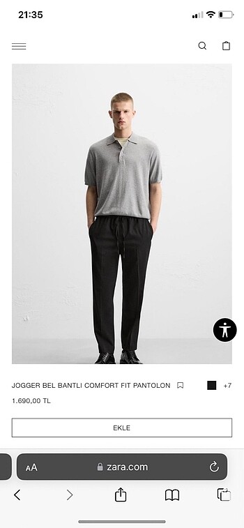 Zara Zara jogger bel fit pantalon