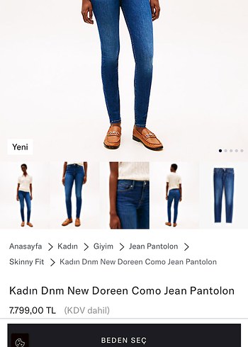 Tommy Hilfiger Dnm New Doreen Skinny Jean