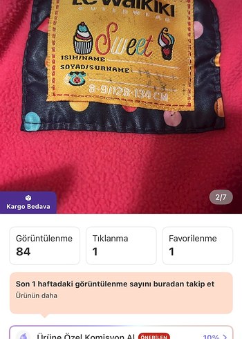 Kapüşonlu, düğmeli, çok renkli puantiyeli kız yeleği - Görsel 7