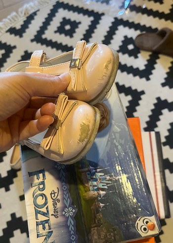 Kız Çocuk pudra rengi Tokalı Babet Ayakkabı - Görsel 3