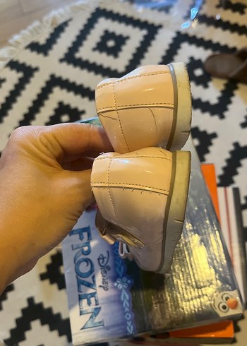 Kız Çocuk pudra rengi Tokalı Babet Ayakkabı - Görsel 4