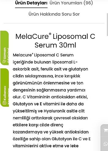  Beden Renk Melacure C serum