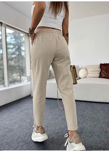Zara Bej Gabardin Pantolon