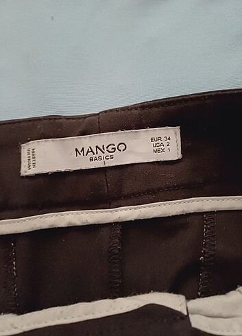 Mango Mango Düz Kesim Kumaş Pantolon