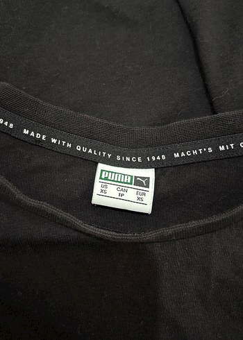 PUMA Baskılı Siyah Kısa Kollu Hamile Tişörtü - Görsel 2