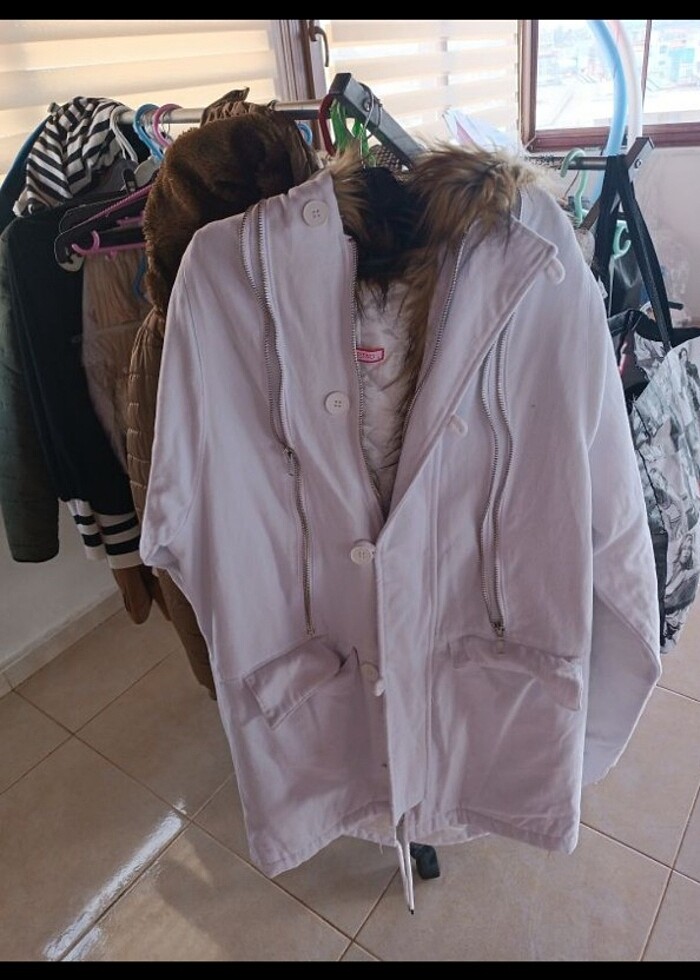 Parka kapitoneli kürklü  - Görsel 4