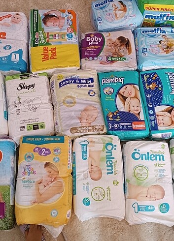 4 Beden: 7-18 kg Beden Renk Bebek bezi