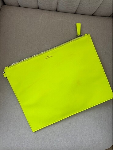 Neon Yeşil Clutch Çanta