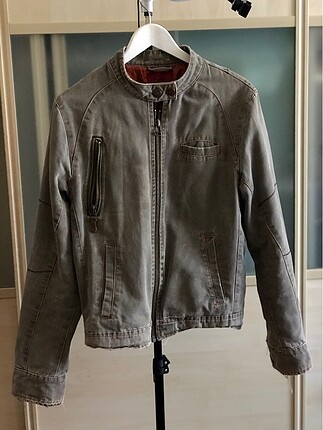 Erkek Haki Bomber Ceket