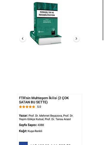 Fiziksel Tıp ve Rehabilitasyon Kitabı Cilt 1-2