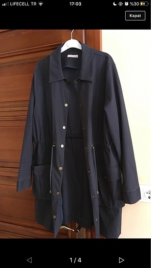 Kauybe gider trenchcoat lacivert zara