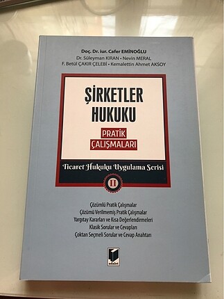 Şirketler Hukuku pratik çalışma kitabı