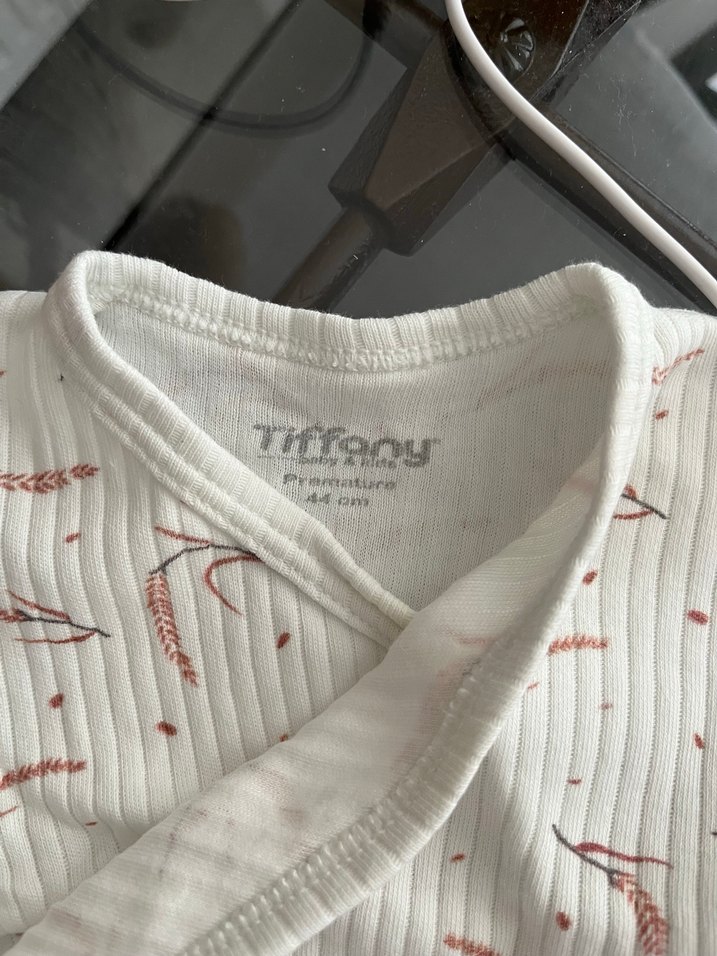 Baskılı Beyaz Gri Bebek Atlet - Görsel 2