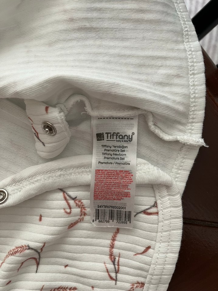 Baskılı Beyaz Gri Bebek Atlet - Görsel 3