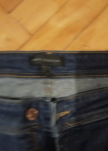 Mavi Yıpranmış Detaylı Midi Boy Kadın Kot Pantolon - Görsel 4