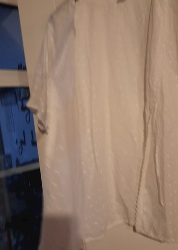 Düğmeli V Yaka Kısa Kollu Hamile Bluzu - Görsel 3