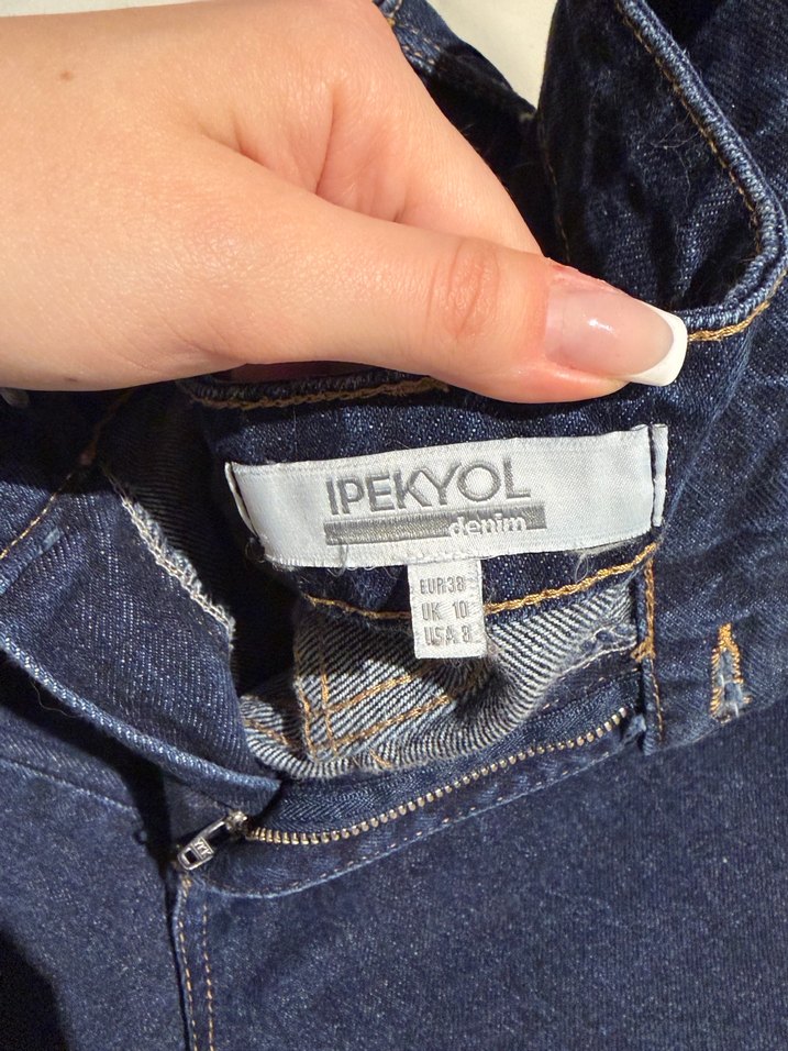 Lacivert Regular Fit Kadın Kot Pantolon — görsel 2/5