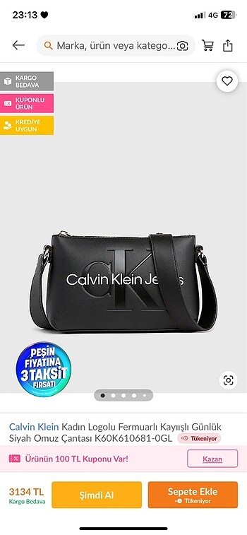 Calvin Klein Çanta Orjinal