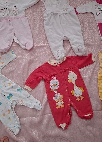 Sıfır 6 ay kız bebek tulum 
