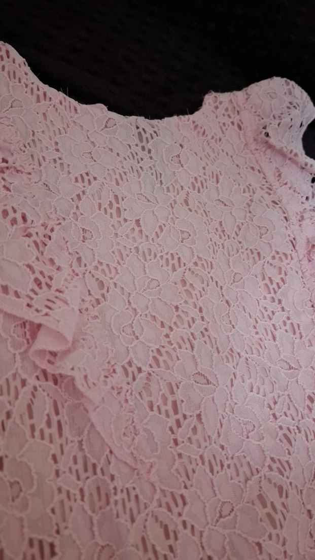 Kız Çocuk Dantelli Pembe Bohem Elbise - Görsel 5