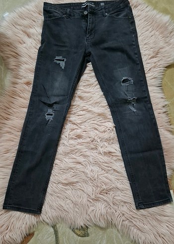 Erkek yırtık Detaylı Denim Pantolon - Görsel 2