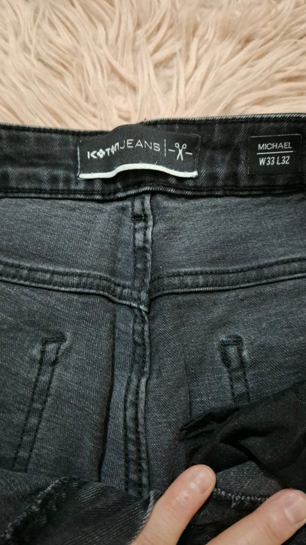 Erkek yırtık Detaylı Denim Pantolon - Görsel 4