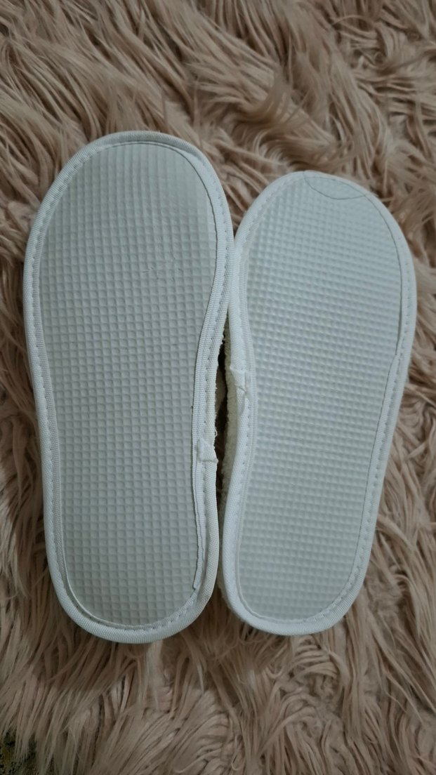 Dantel Detaylı Kadın Beyaz lohusa terliği - Görsel 4