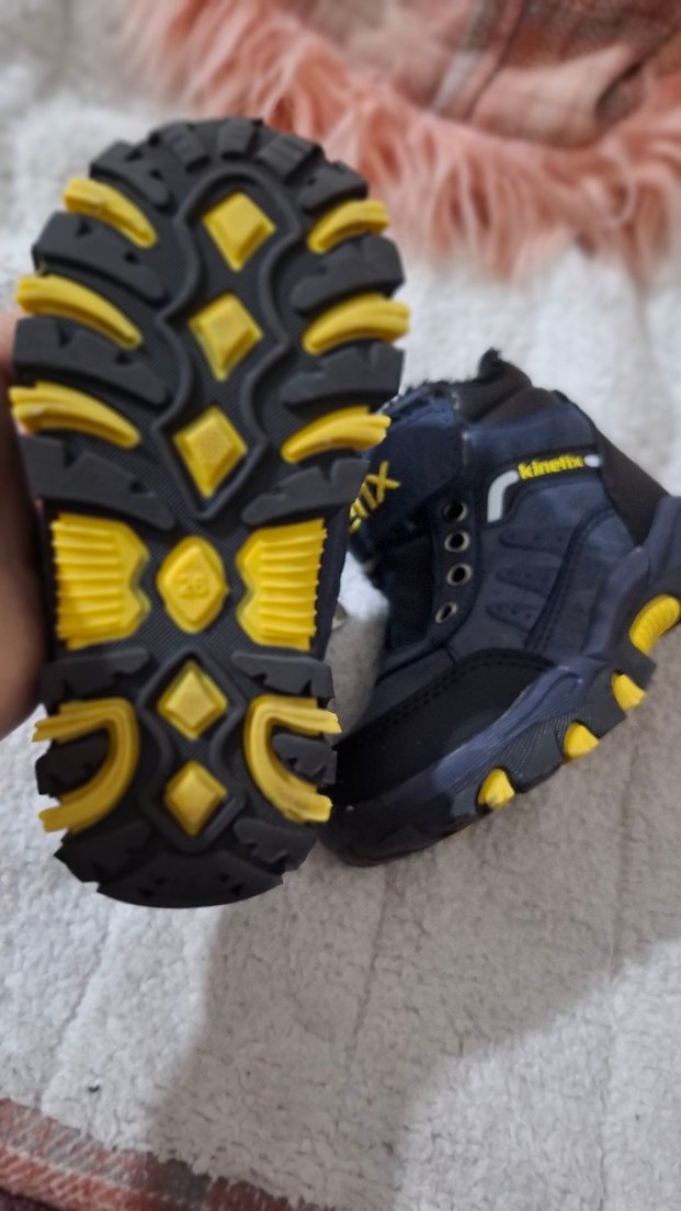 Koyu Mavi Nakışlı Erkek çocuk Botları - Görsel 4