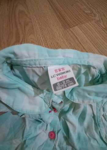 Bebek Kız Kısa Kollu Düğmeli Üst 3'lü Set - Görsel 4