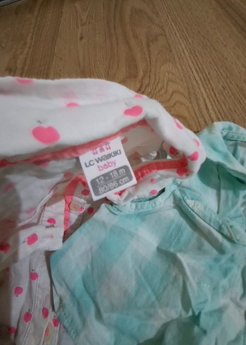 Bebek Kız Kısa Kollu Düğmeli Üst 3'lü Set - Görsel 5