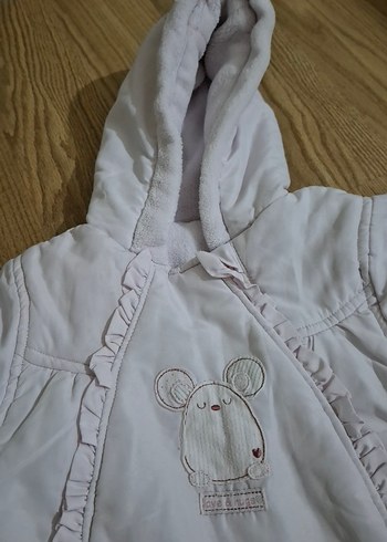 Beyaz Nakışlı Kürklü Bebek astronot Tulumu - Görsel 2