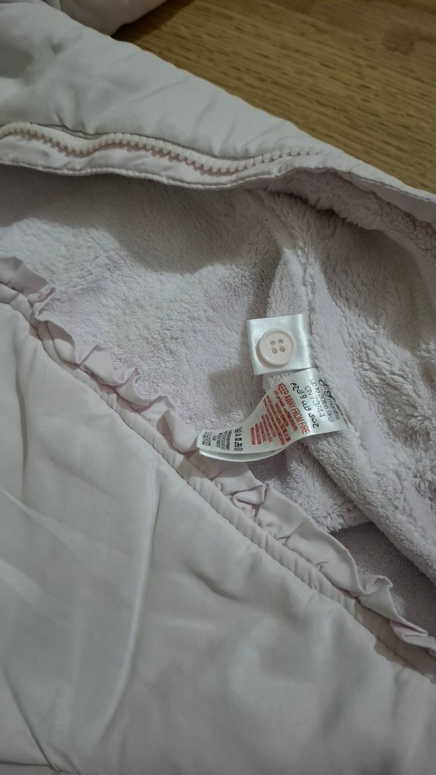 Beyaz Nakışlı Kürklü Bebek astronot Tulumu - Görsel 3