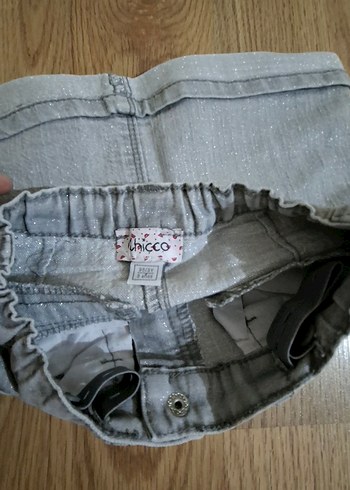 Kız Çocuk Gri Denim Etek - Görsel 5