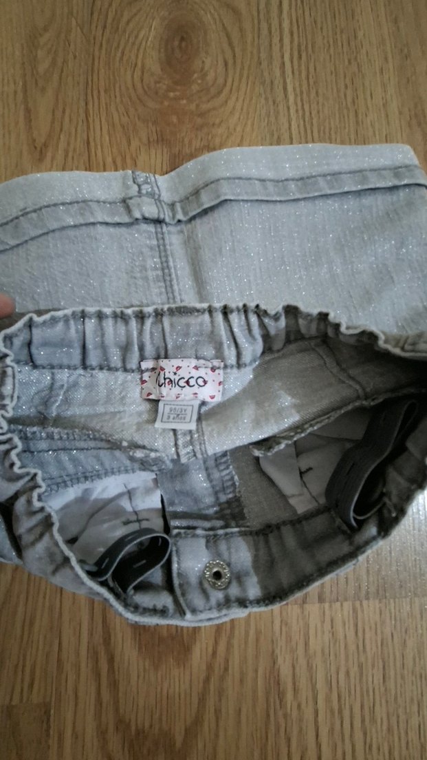 Kız Çocuk Gri Denim Etek - Görsel 5